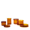 Home Lab Glass Storage Containers Set Clear 6 Piece