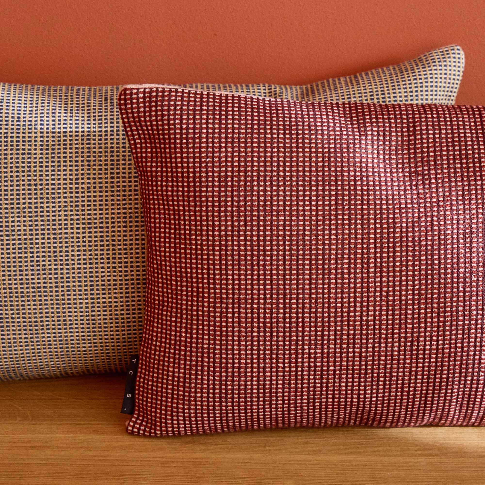 Otterley Crimson & Blush Cushion Cover 30 x 50cm