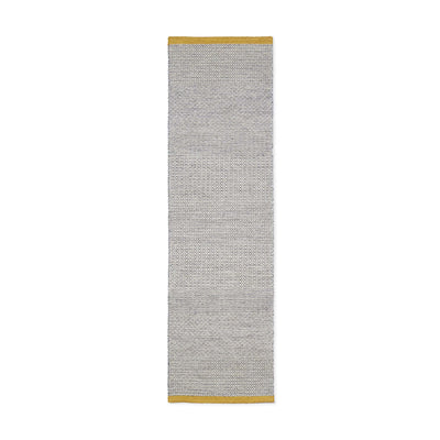 Mini Diamond Kilim Runner Charcoal & Pollen 70 x 250cm