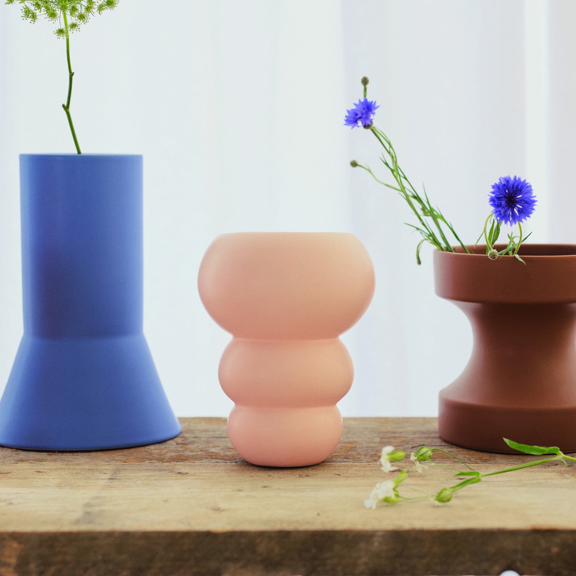 Stacked Spheres Vase Plaster