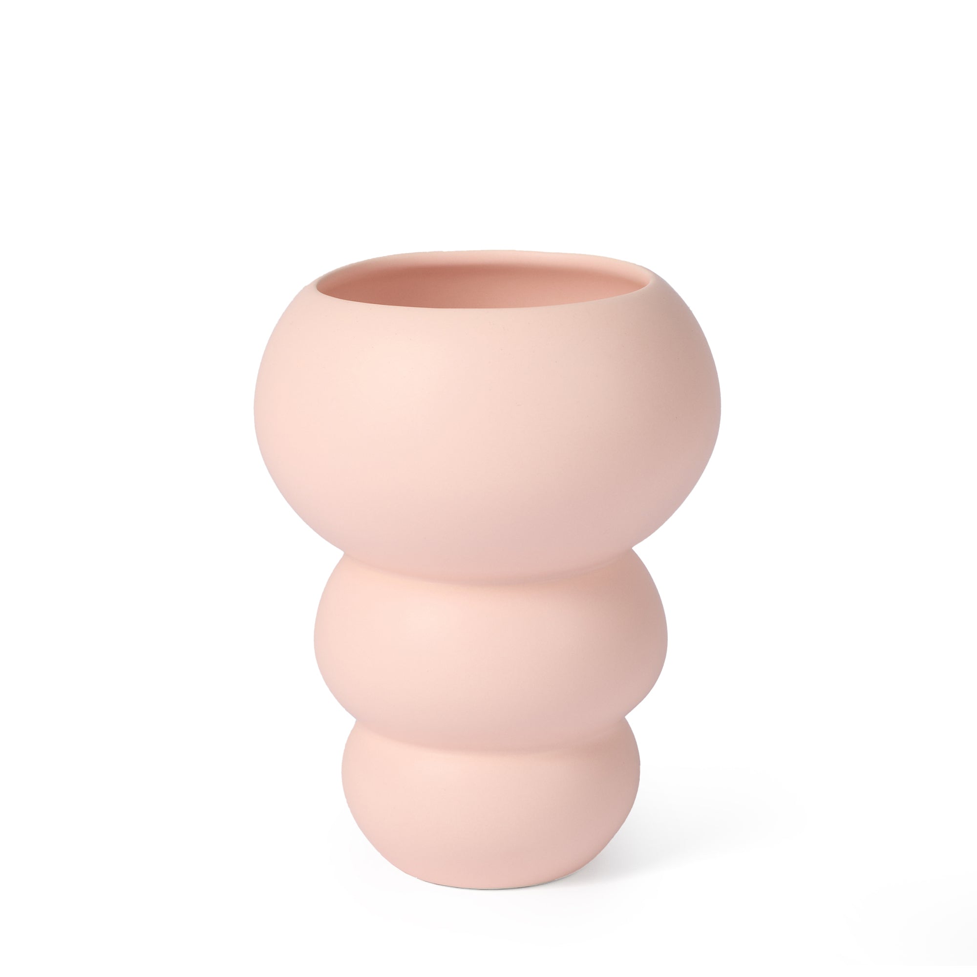 Stacked Spheres Vase Plaster