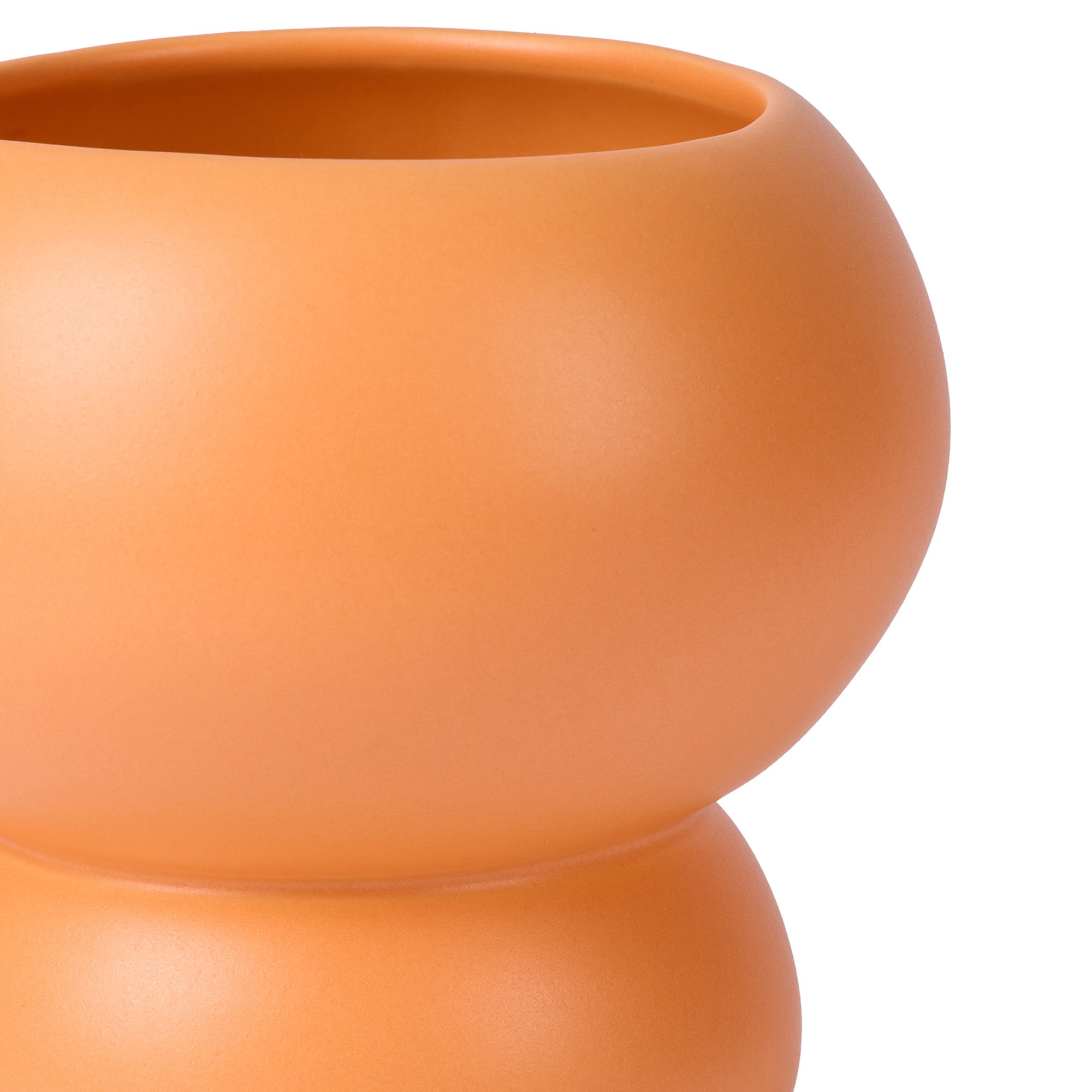 Stacked Spheres Vase Orange