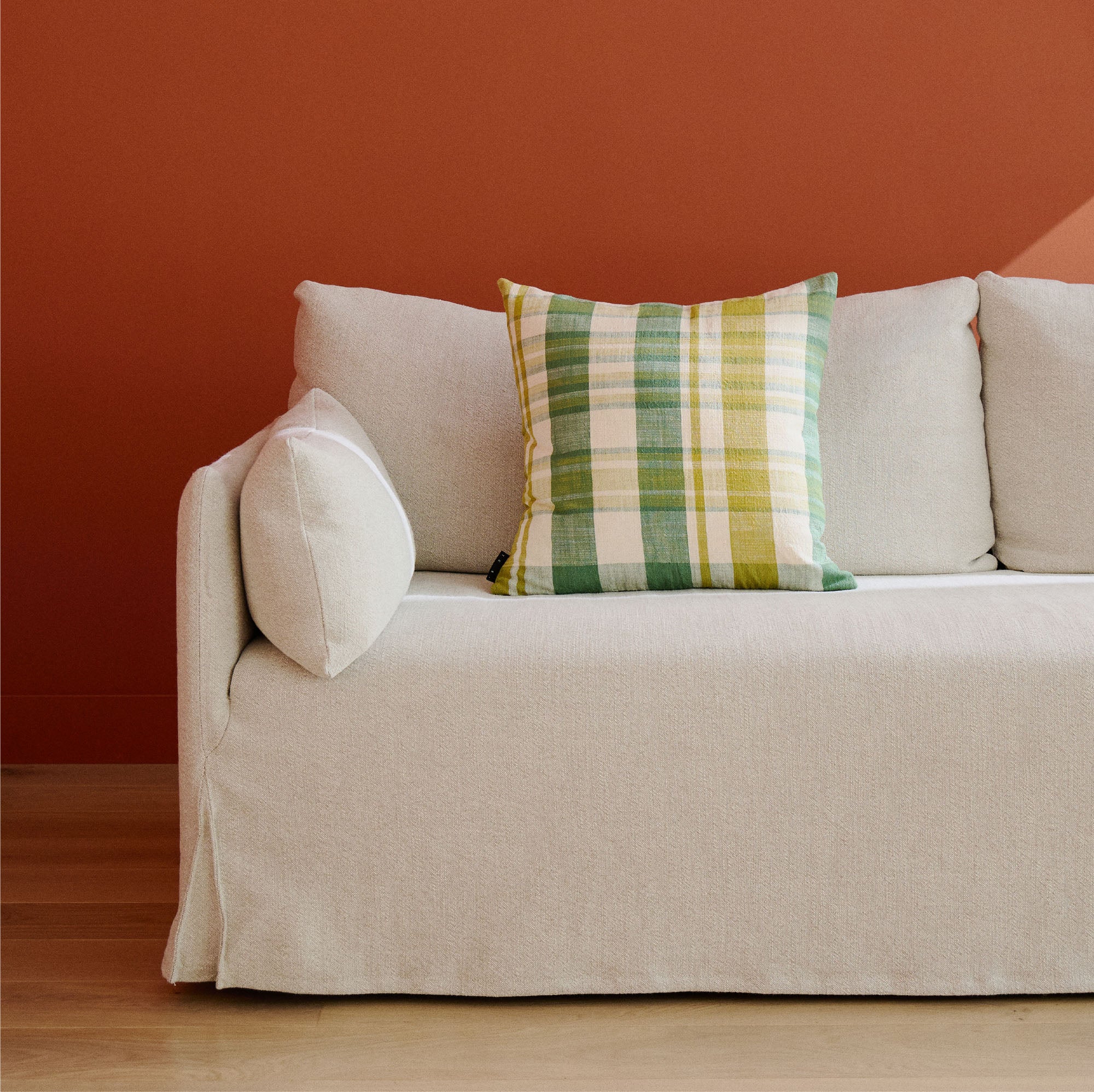 Marabar Cushion Cover Green & Chartreuse 50 x 50cm