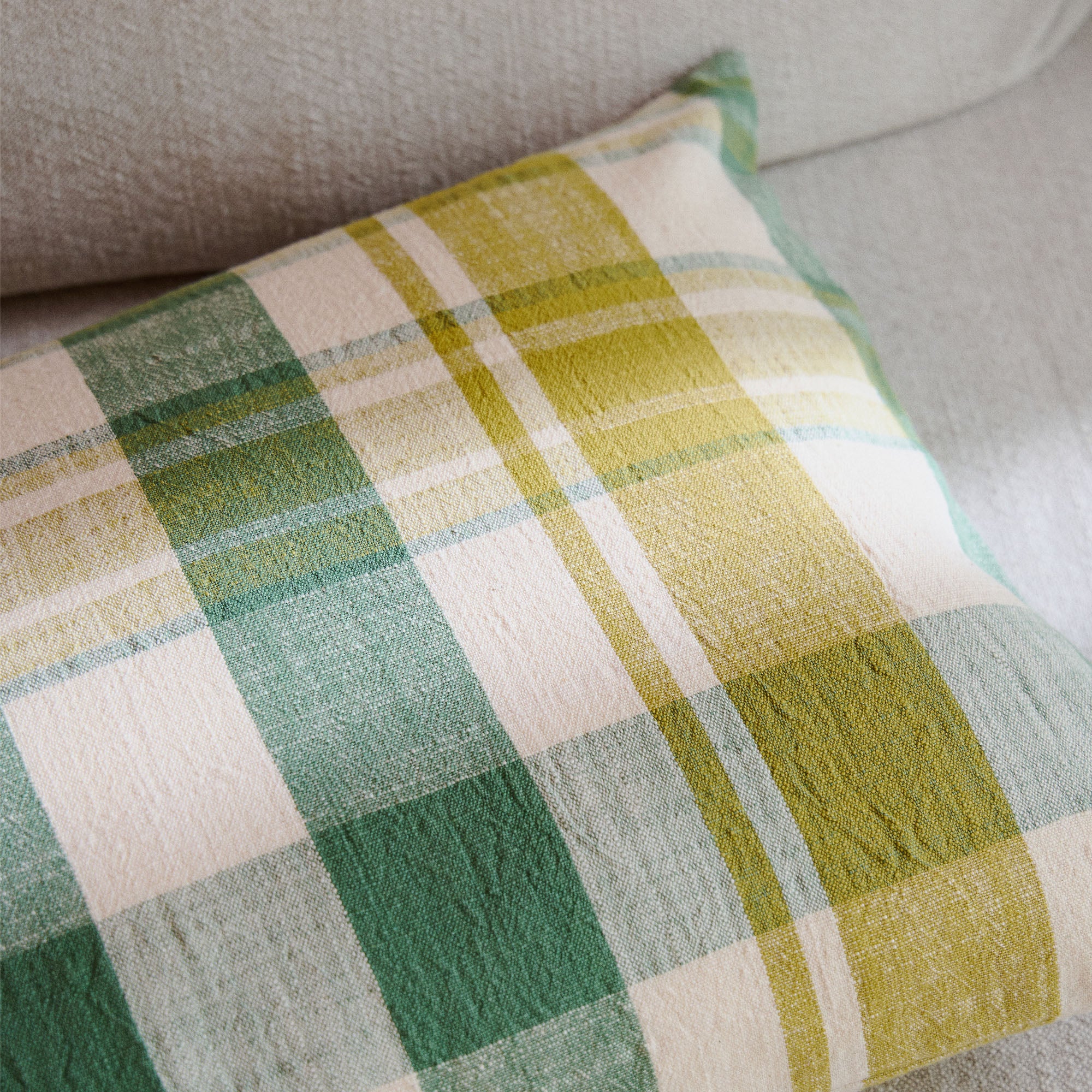 Marabar Cushion Cover Green & Chartreuse 40 x 60cm