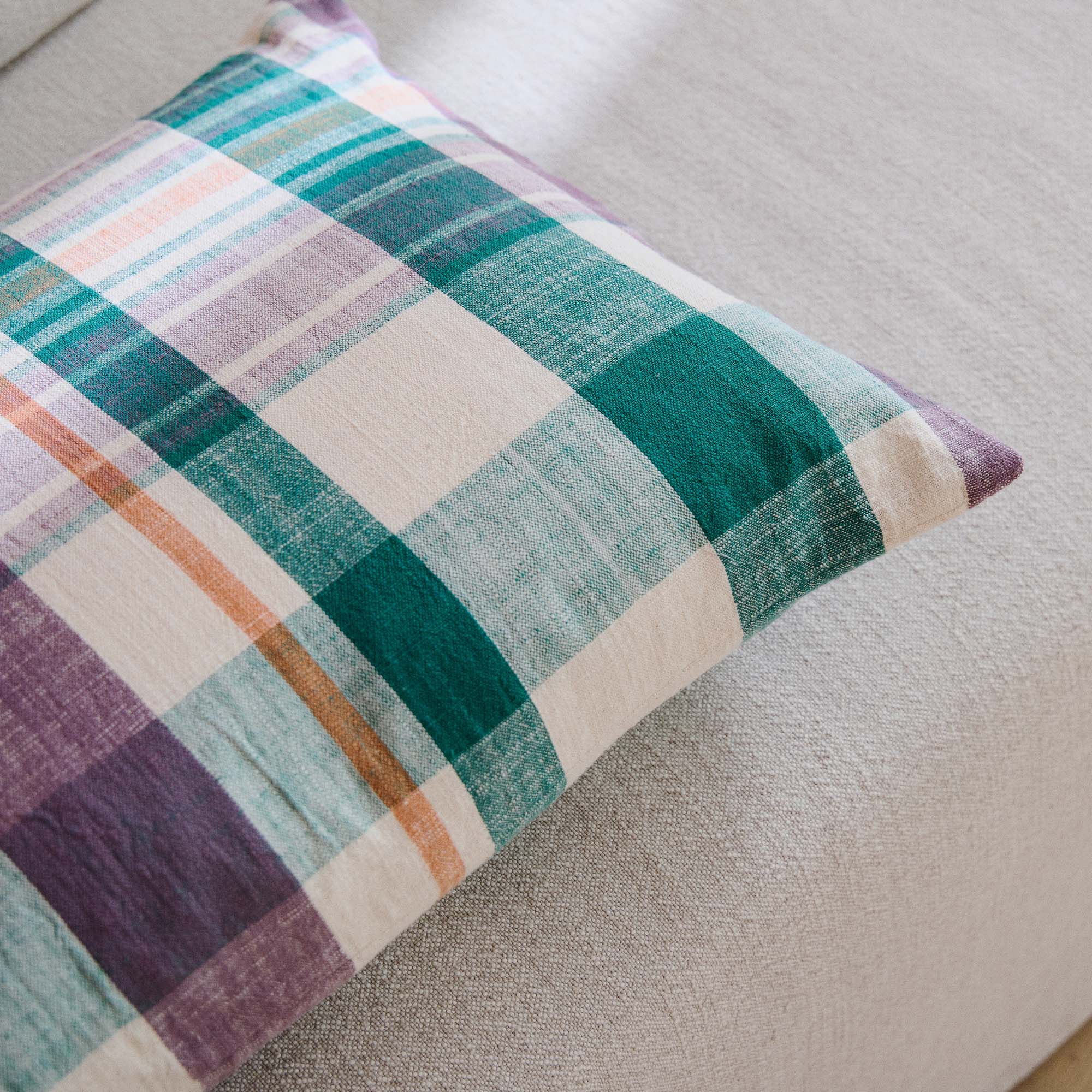 Marabar Cushion Cover Mauve & Green 40 x 60cm