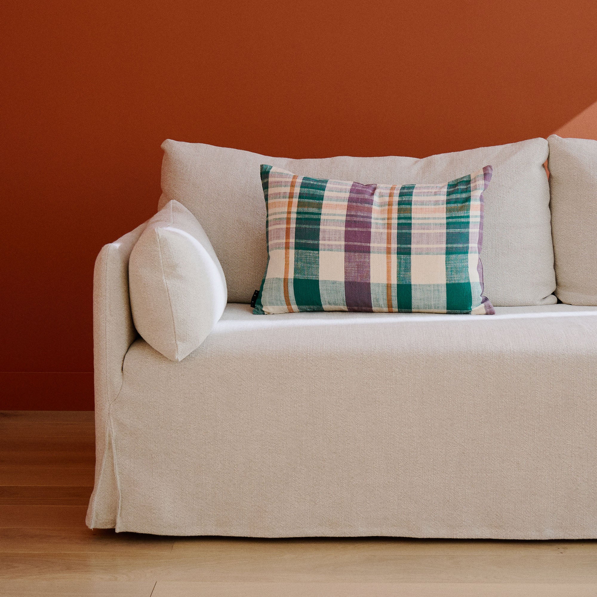 Marabar Cushion Cover Mauve & Green 40 x 60cm