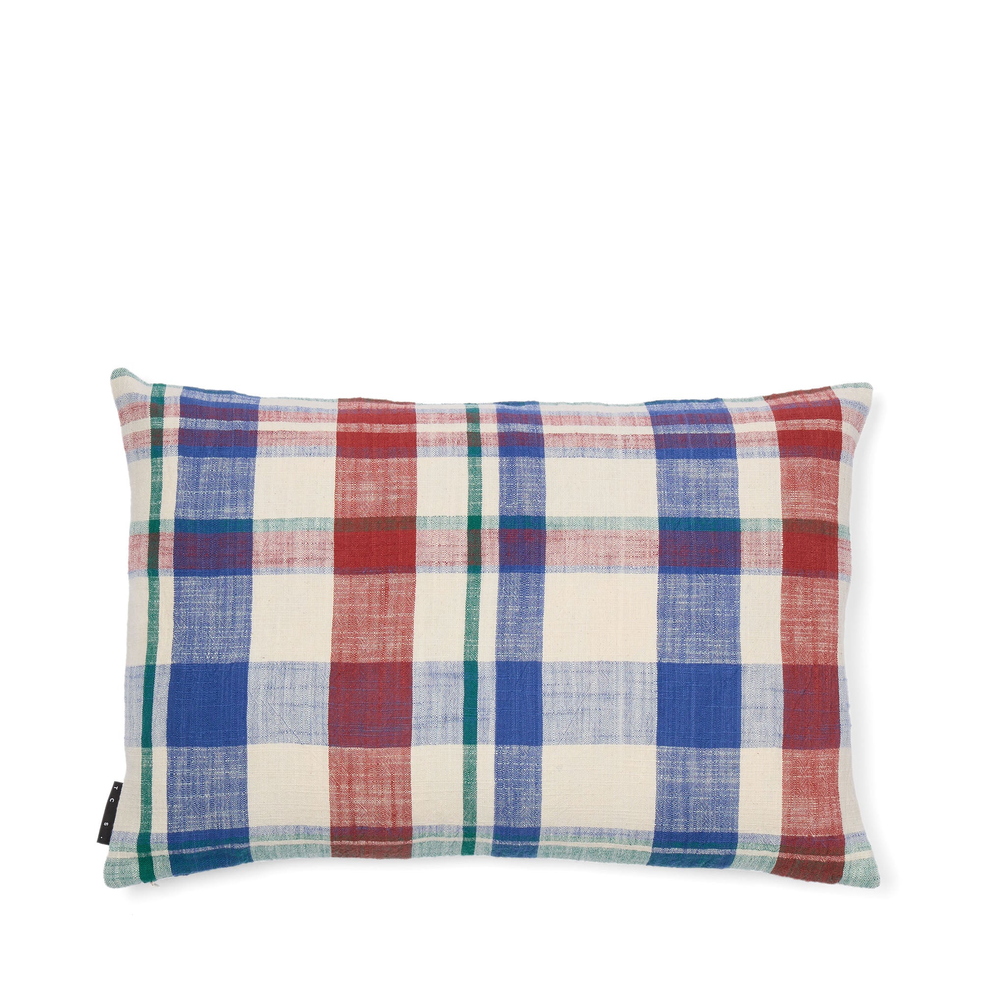 Marabar Cushion Cover Blue & Cinnabar 40 x 60cm