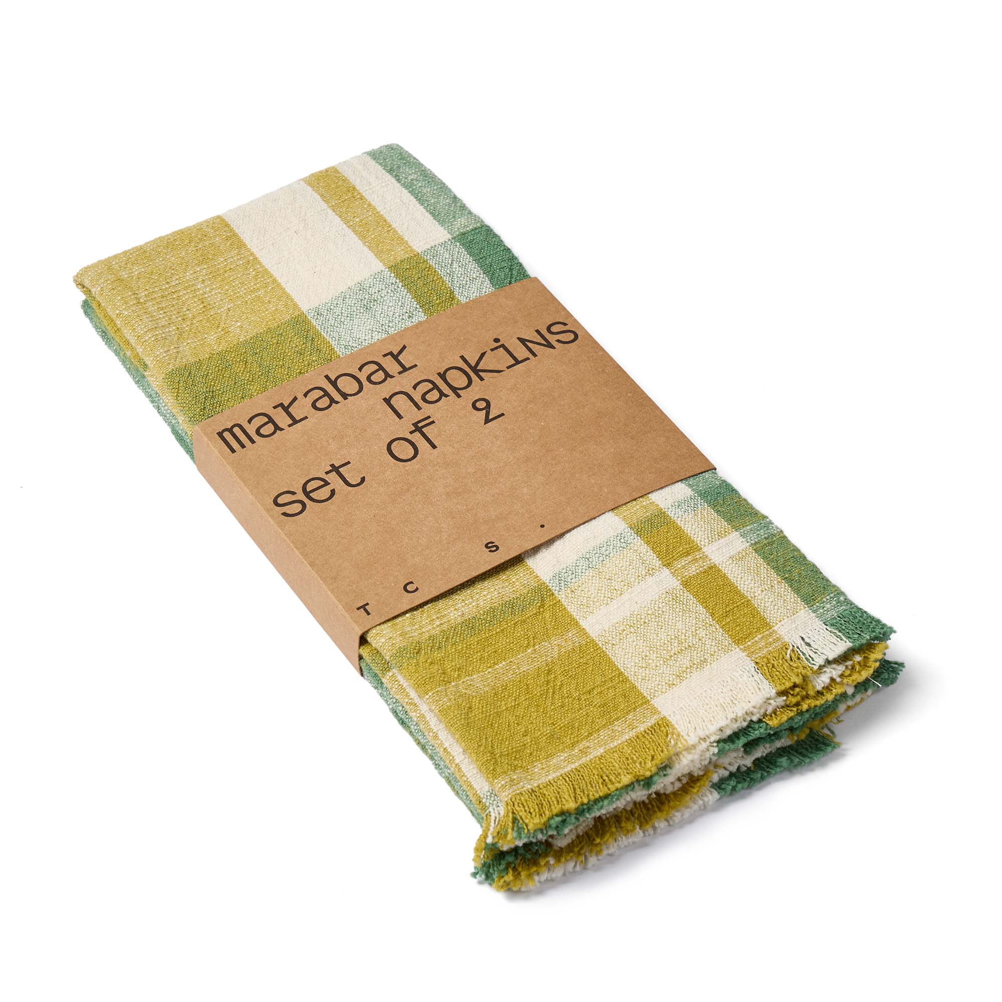 Marabar Napkins Green & Chartreuse 50 x 50cm (Set of 2)