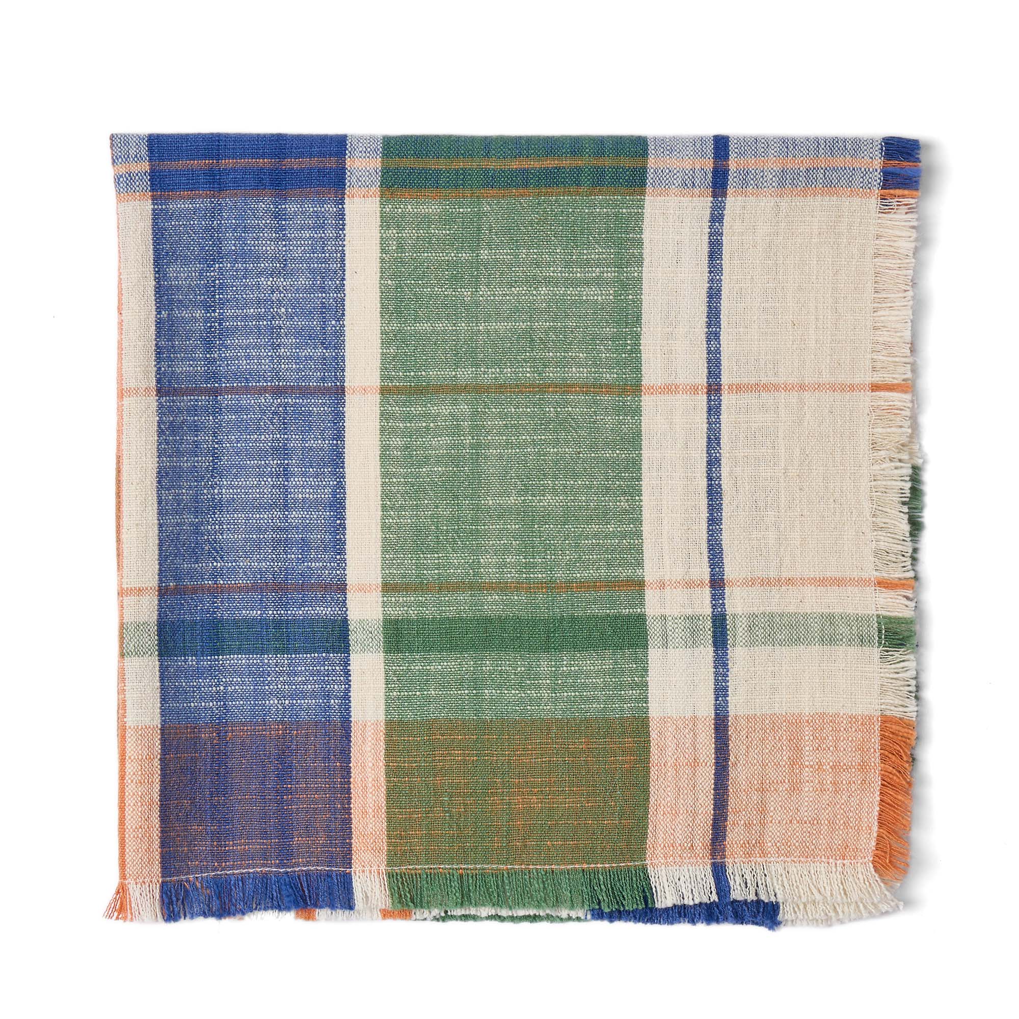 Marabar Napkins Blue & Orange 50 x 50cm (Set of 2)