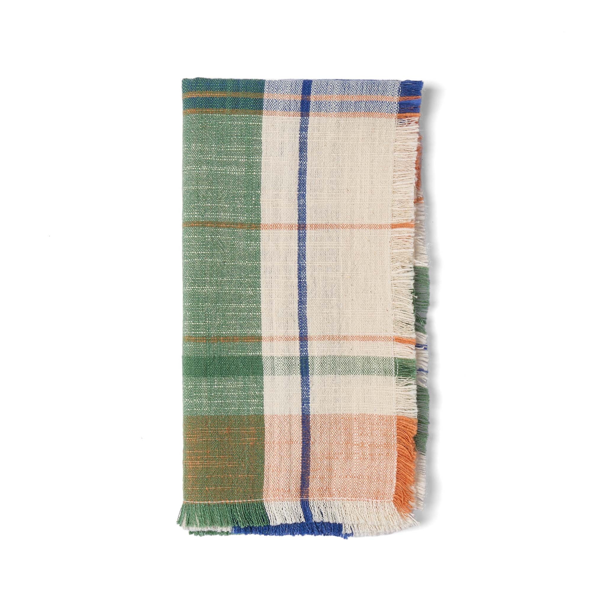 Marabar Napkins Blue & Orange 50 x 50cm (Set of 2)