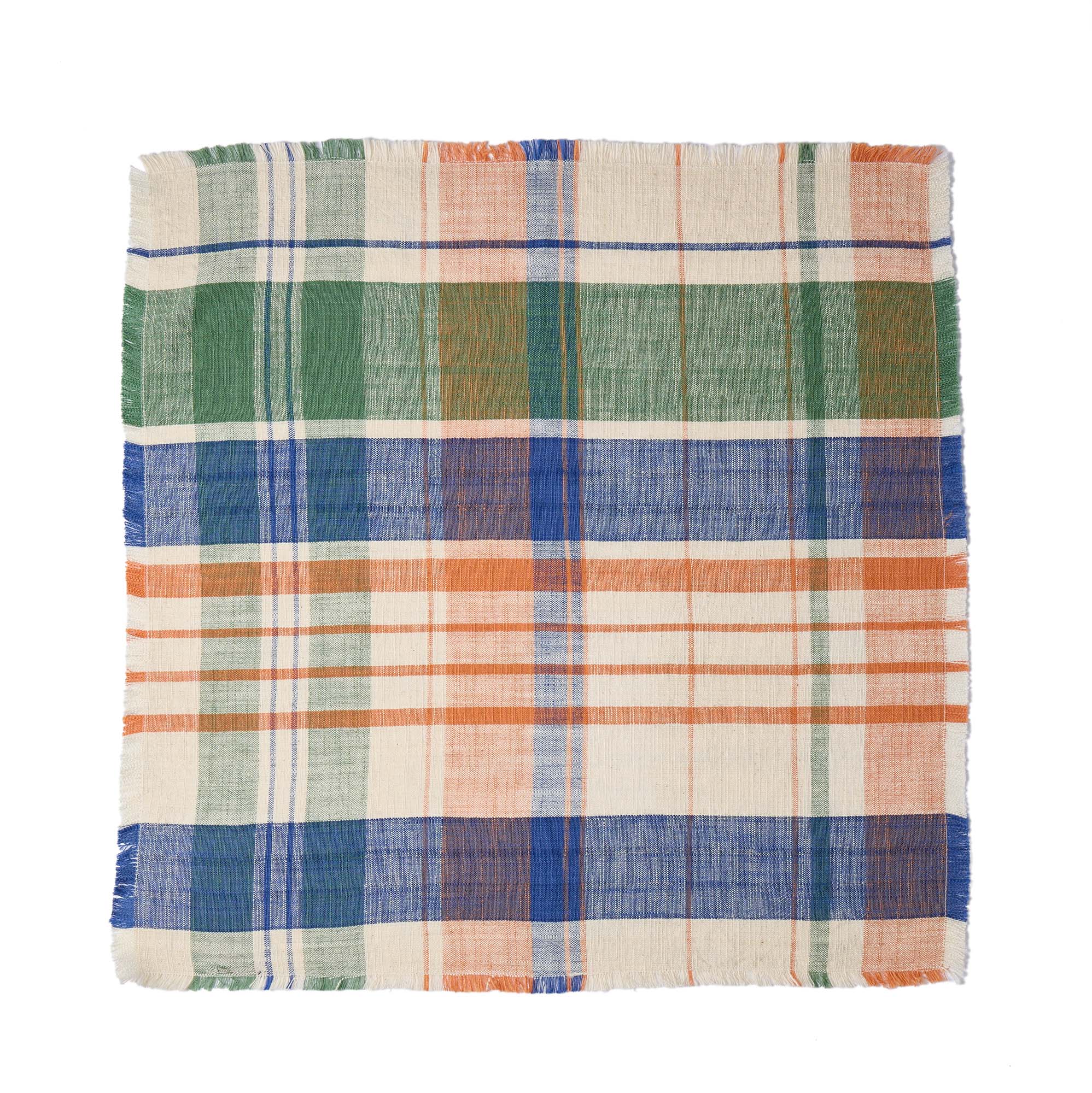 Marabar Napkins Blue & Orange 50 x 50cm (Set of 2)
