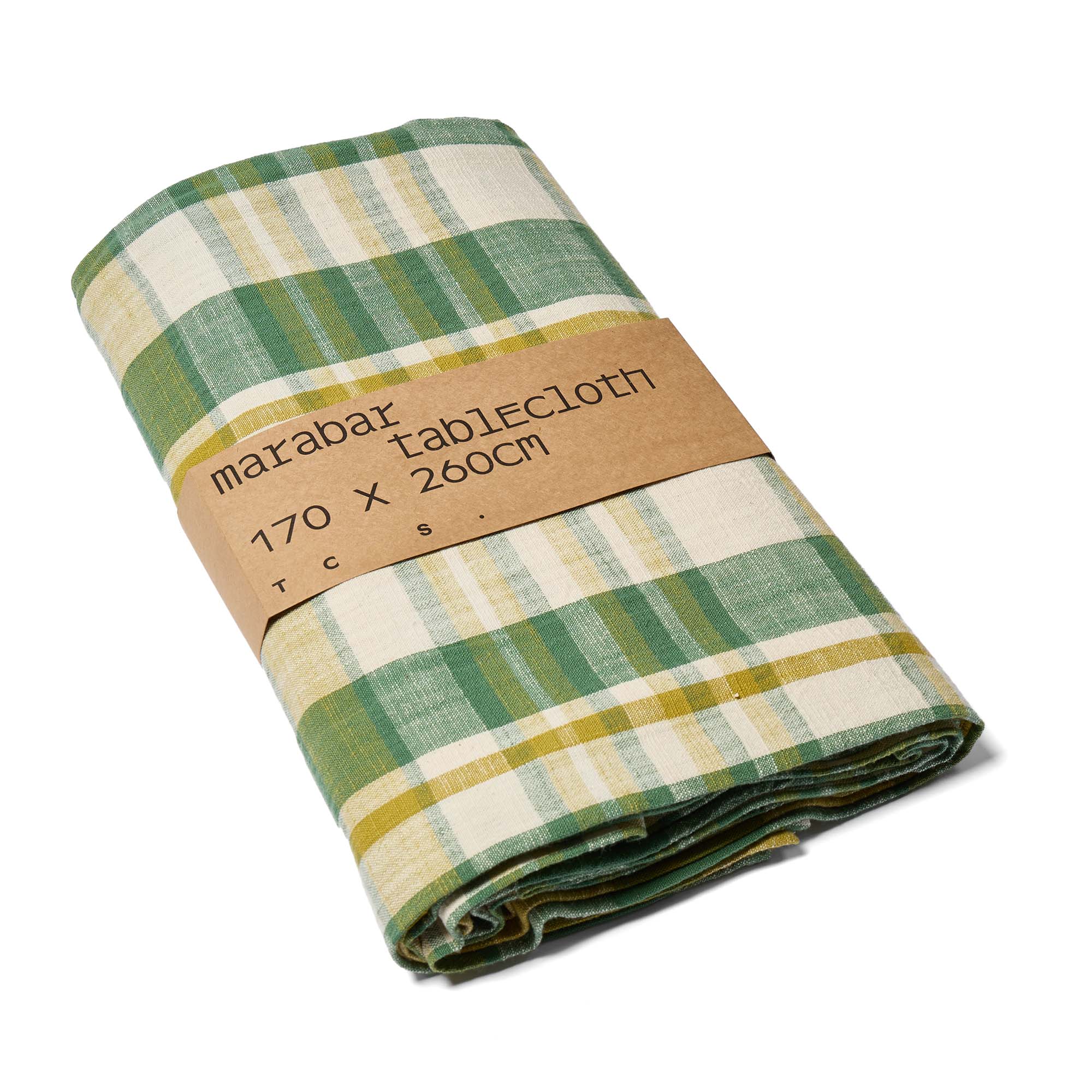 Marabar Tablecloth Green & Chartreuse 170 x 260cm