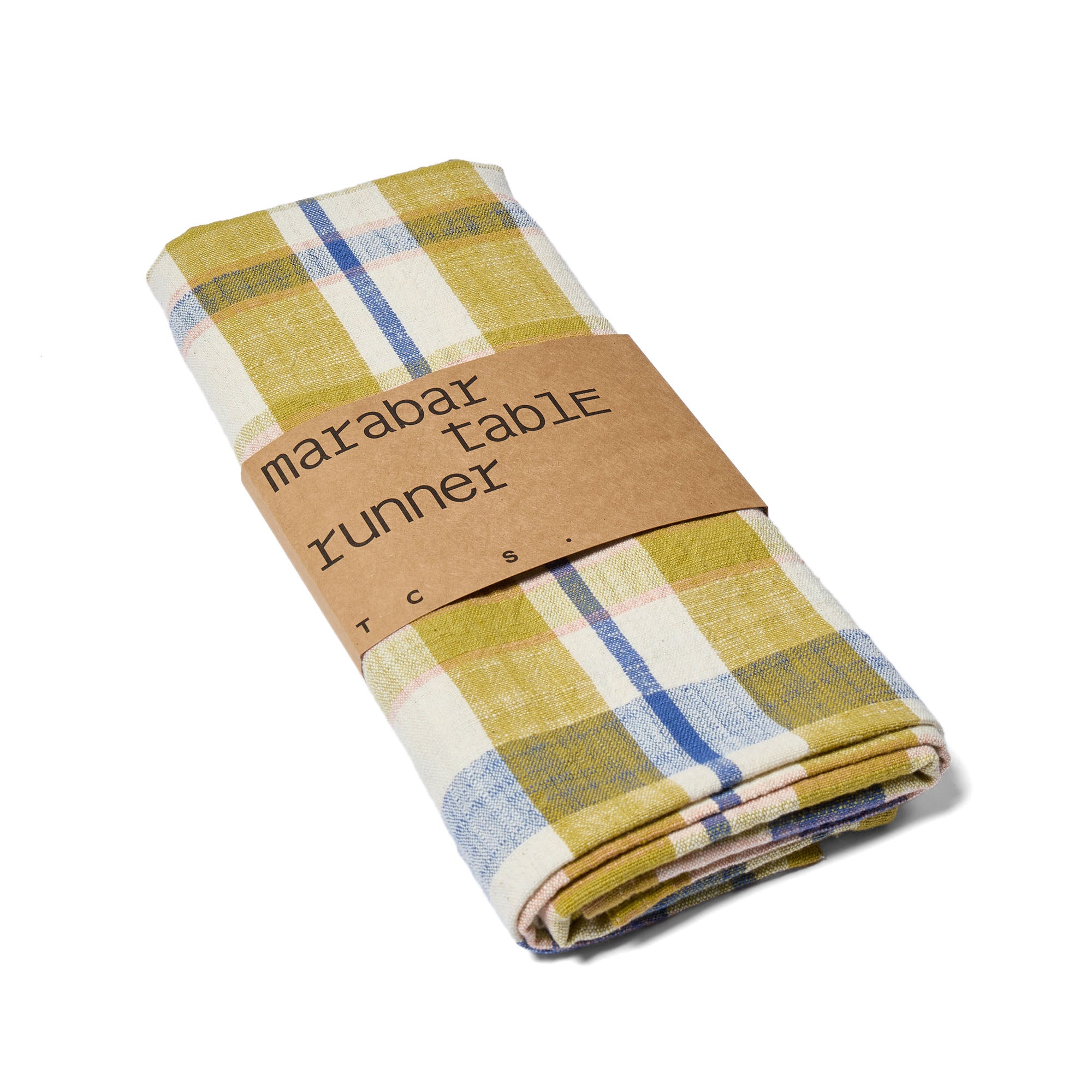 Marabar Table Runner Blue & Chartreuse 260 x 40cm