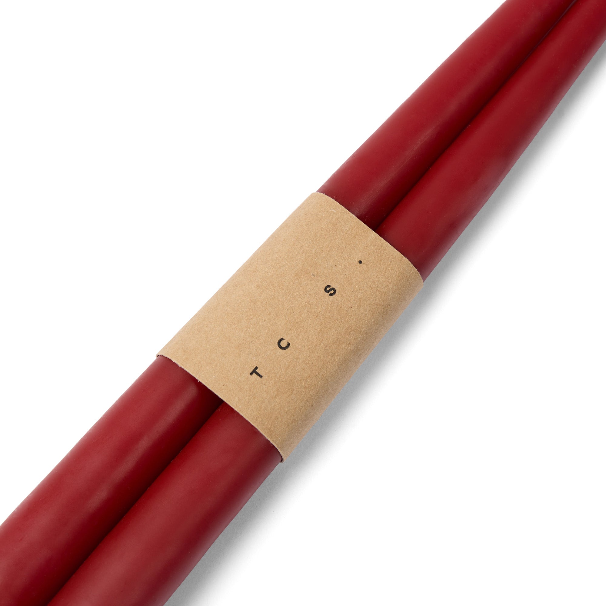 Taper Candle Pair Red 30cm
