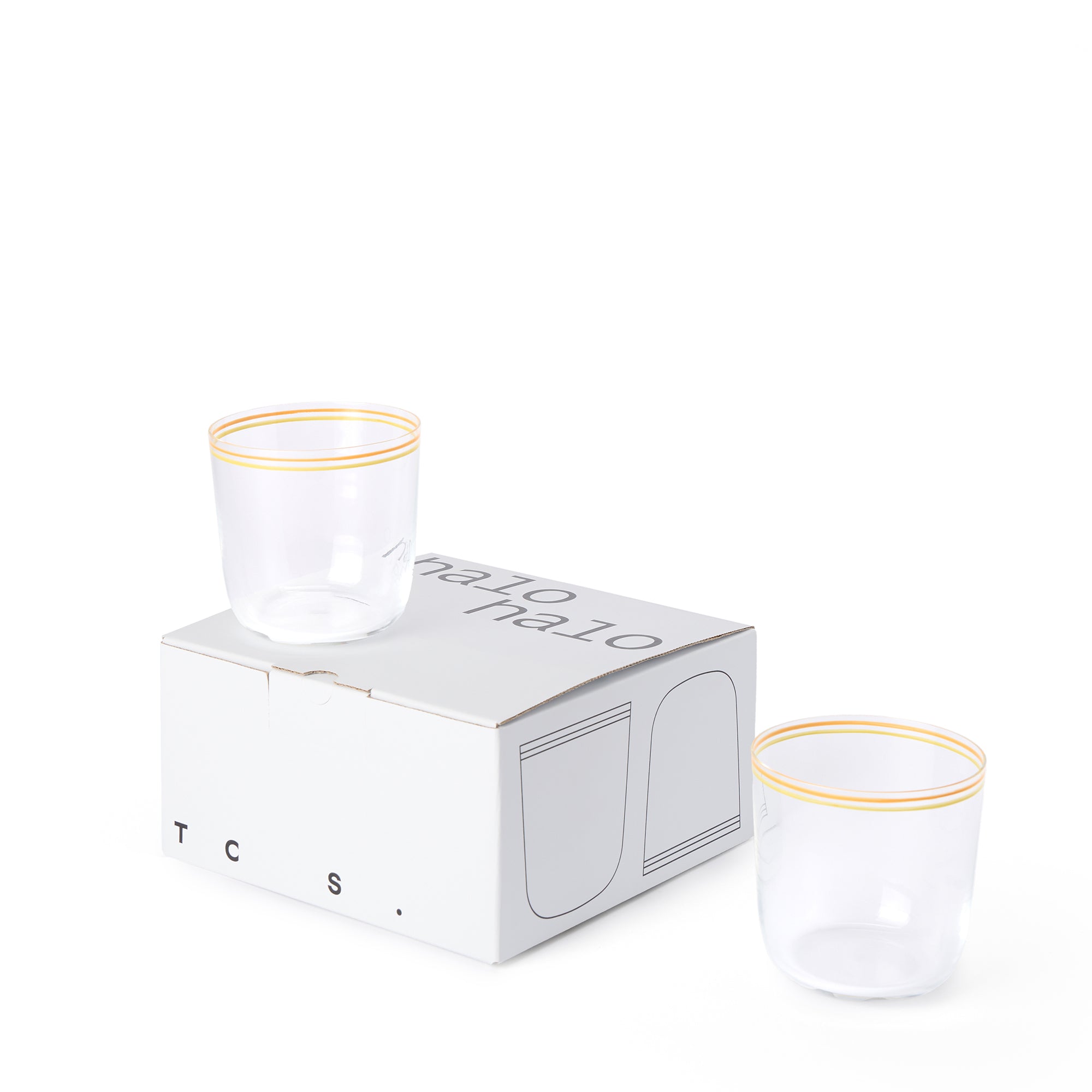 Halo Tumblers Orange & Mustard 360ml (Set of 4)