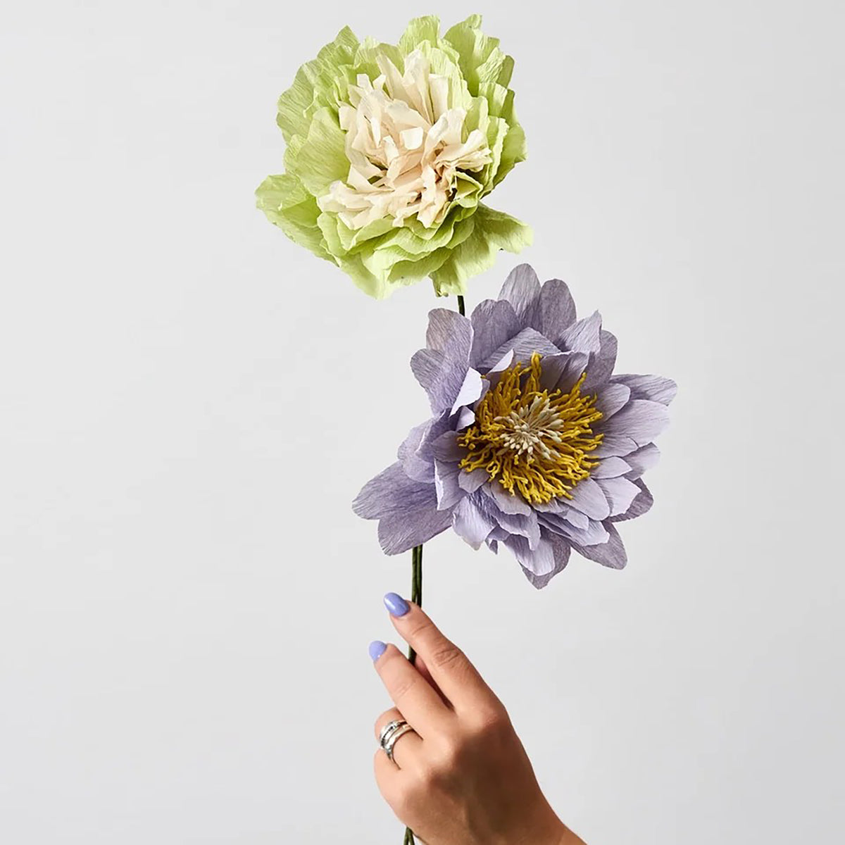 Paper Flower Cottage Rose Purple