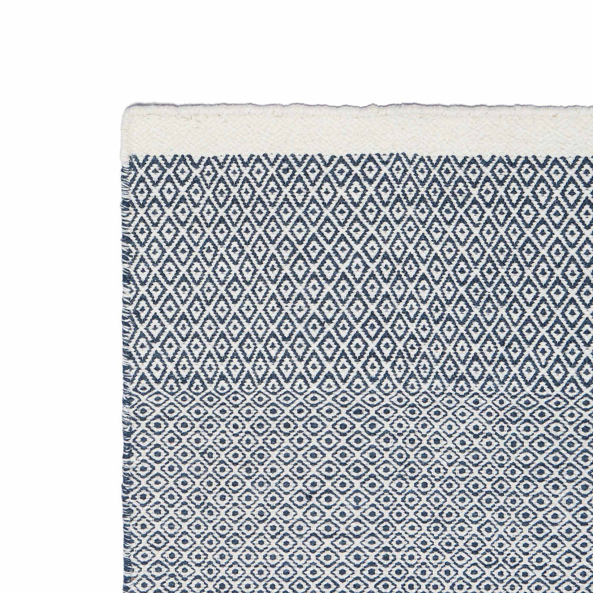 Mini Diamond Kilim Runner Ink 70 x 250cm