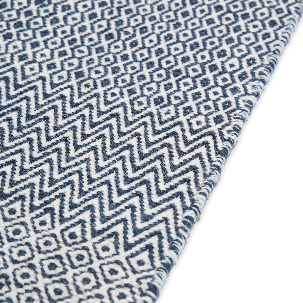 Mini Diamond Kilim Runner Ink 70 x 250cm