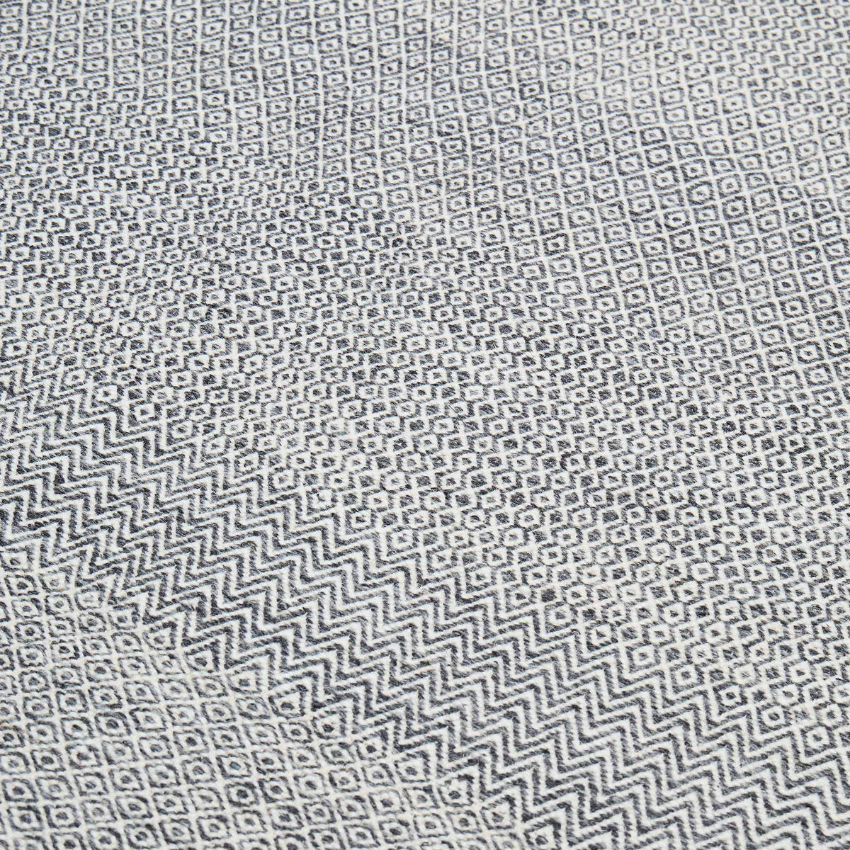 Mini Diamond Kilim Rug Charcoal & Pollen 200 x 300cm