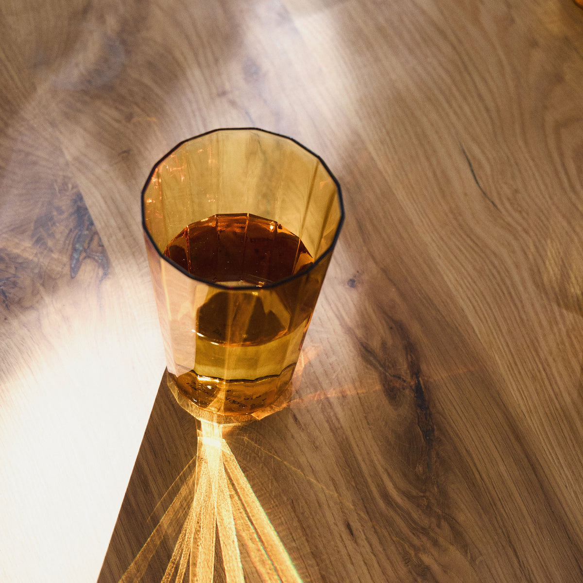 Fade Glass High Ball Amber (Set of 4)