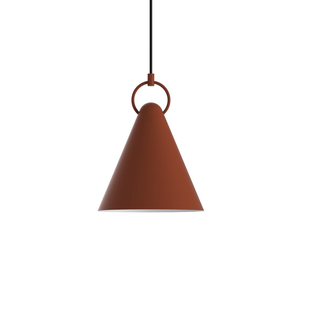 Nola Pendant Brick Red 22cm