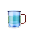 Palette Glass Coffee Mugs Blue Large (Set of 2)