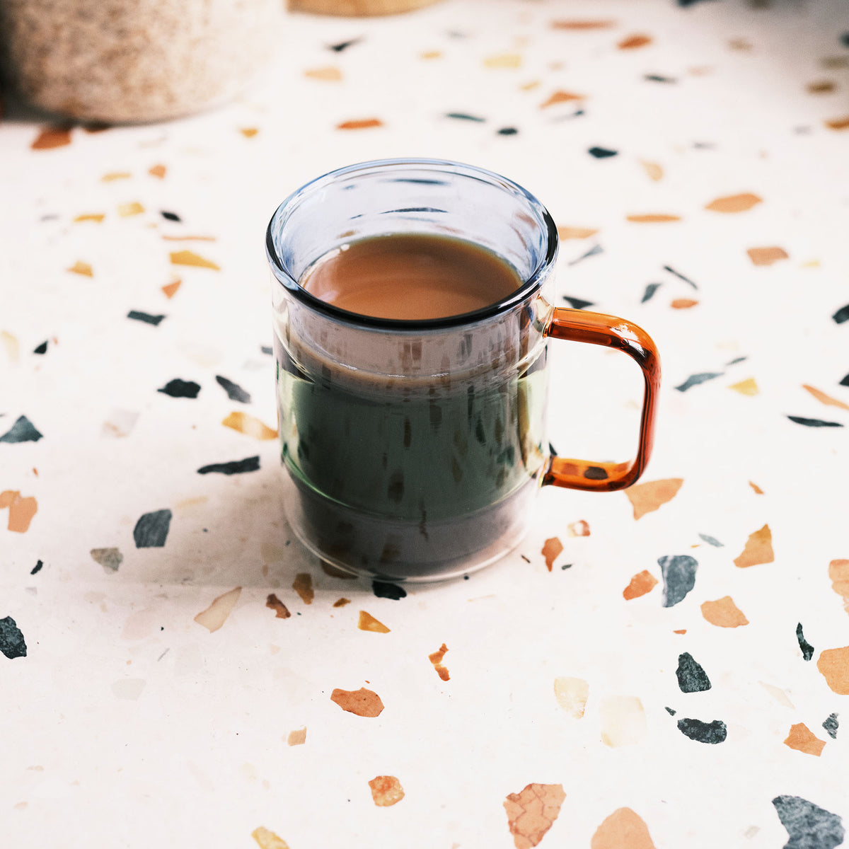 Palette Glass Coffee Mugs Blue Large (Set of 2)
